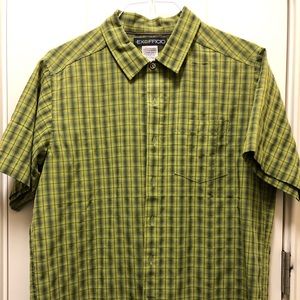 Exoficcio short sleeve button down shirt